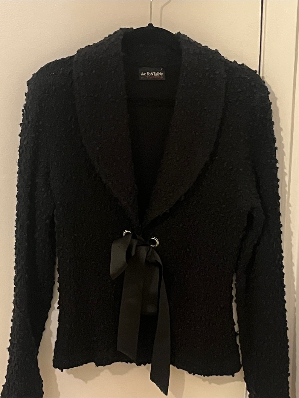 Authentic Quebec designer Luc Fontaine cardigan